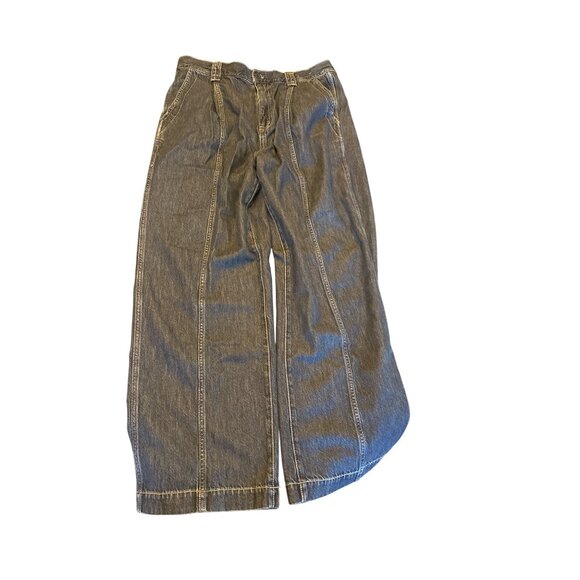 Madewell Denim Trouser Jeans Size 31 Cotton & Lyocell Womens Wide Leg - Picture 1 of 5